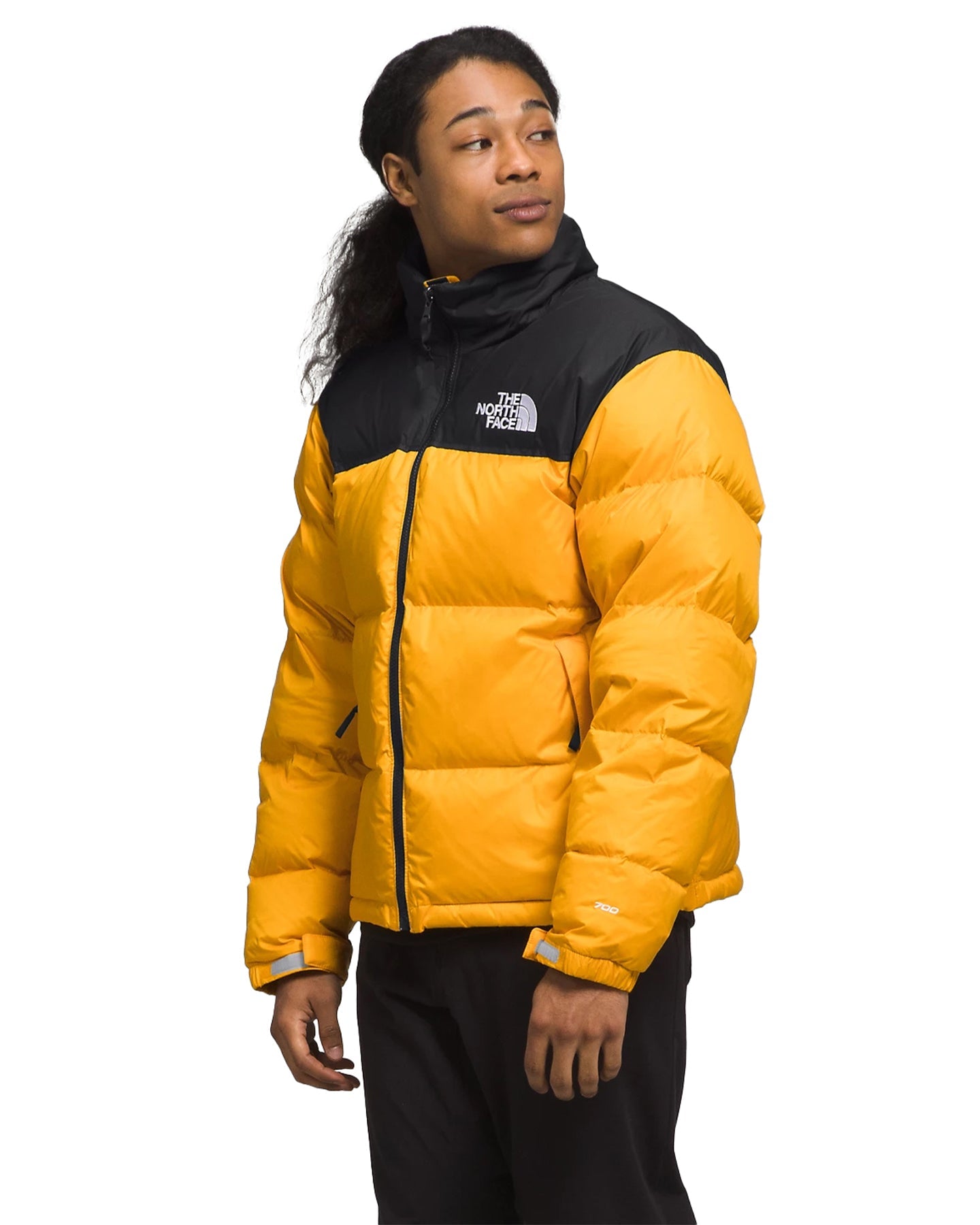 The North Face Men s 1996 Retro Nuptse Jacket Summit Gold TNF Blac Snow Skiers Warehouse