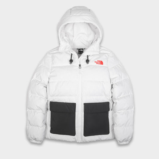 The North Face Women's Gotham Jacket - Gardenia White/Tnf Black/Power Orange Jackets - Trojan Wake Ski Snow