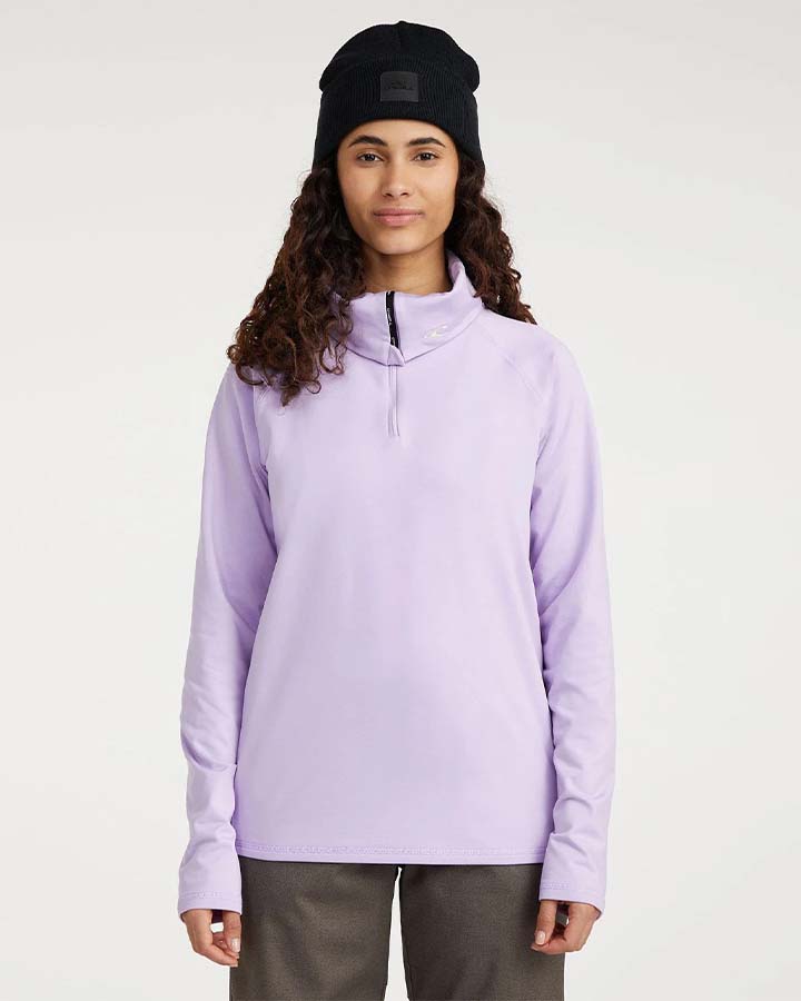 O'Neill Clime Half Zip Fleece  - Purple Rose Hoodies & Sweatshirts - SnowSkiersWarehouse