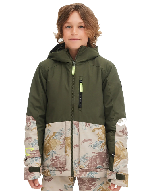 O'Neill Texture Jacket - Hiker Camo Men's Snow Jackets - SnowSkiersWarehouse