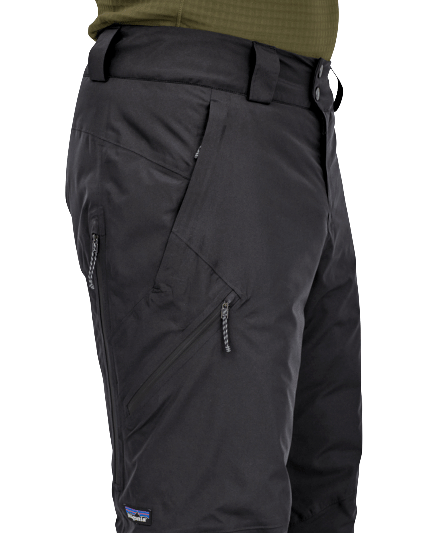 Patagonia Insulated Powder Town Pants - Black Unisex Snow Pants - Trojan Wake Ski Snow