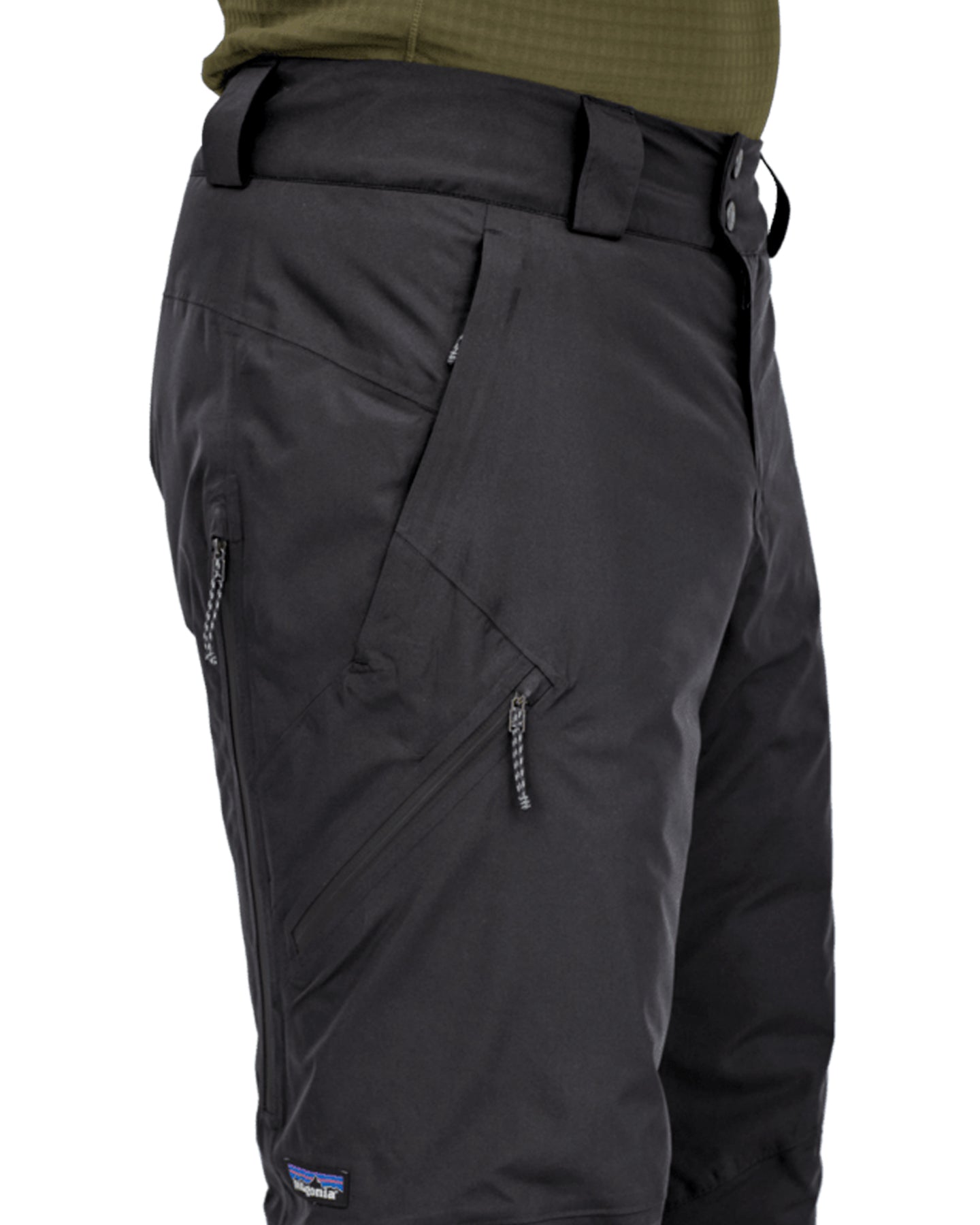 Patagonia Insulated Powder Town Pants - Black Snow Pants - Trojan Wake Ski Snow