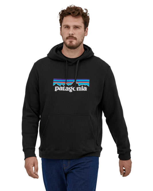 Patagonia P-6 Logo Uprisal Hoody - Black Hoodies & Sweatshirts - Trojan Wake Ski Snow