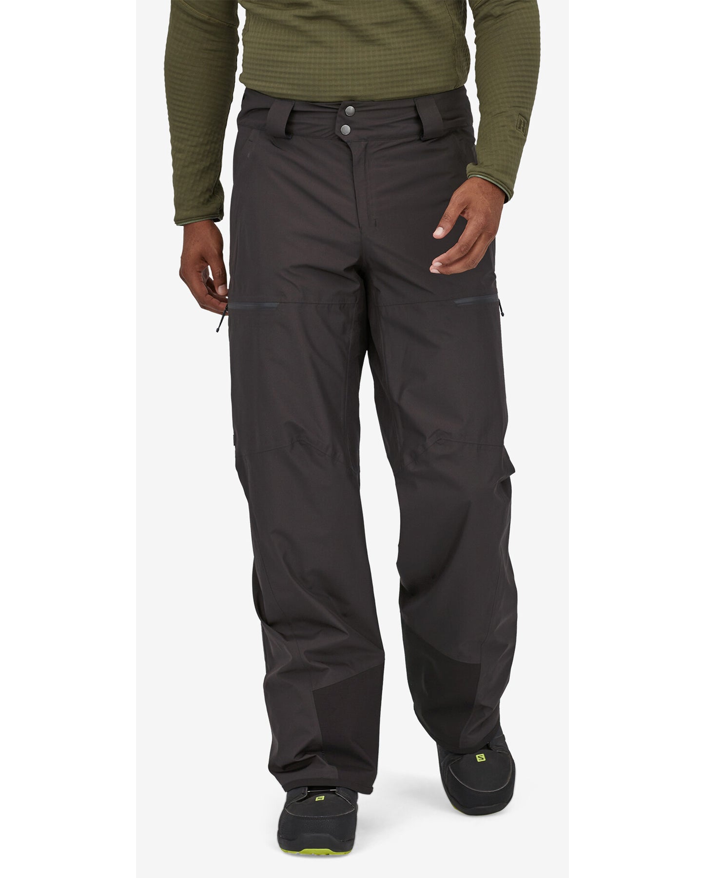 Patagonia Powder Town Pants - Reg - Black Snow Pants - Trojan Wake Ski Snow