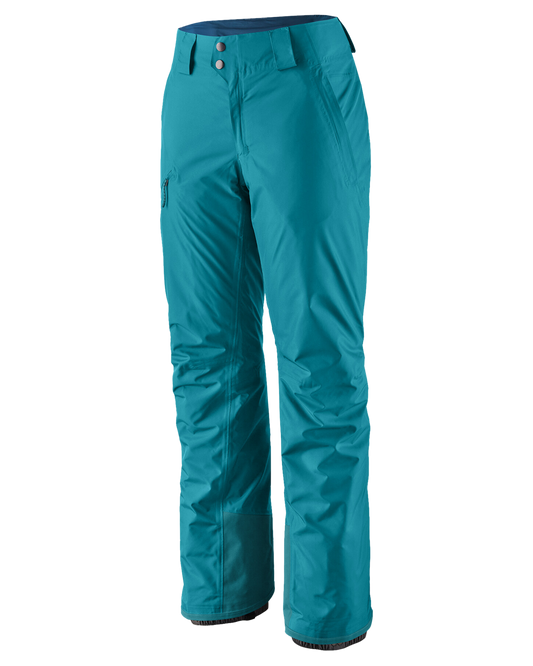 Patagonia Women's Insulated Powder Town Pants - Reg - Belay Blue Women's Snow Pants - Trojan Wake Ski Snow