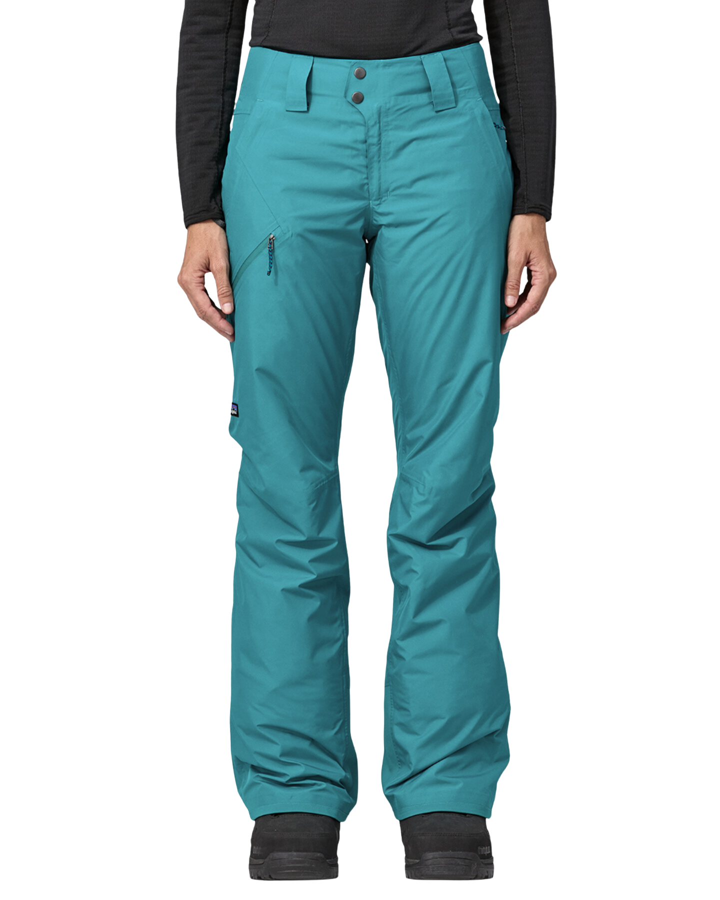 Patagonia Women's Insulated Powder Town Pants - Reg - Belay Blue Women's Snow Pants - Trojan Wake Ski Snow