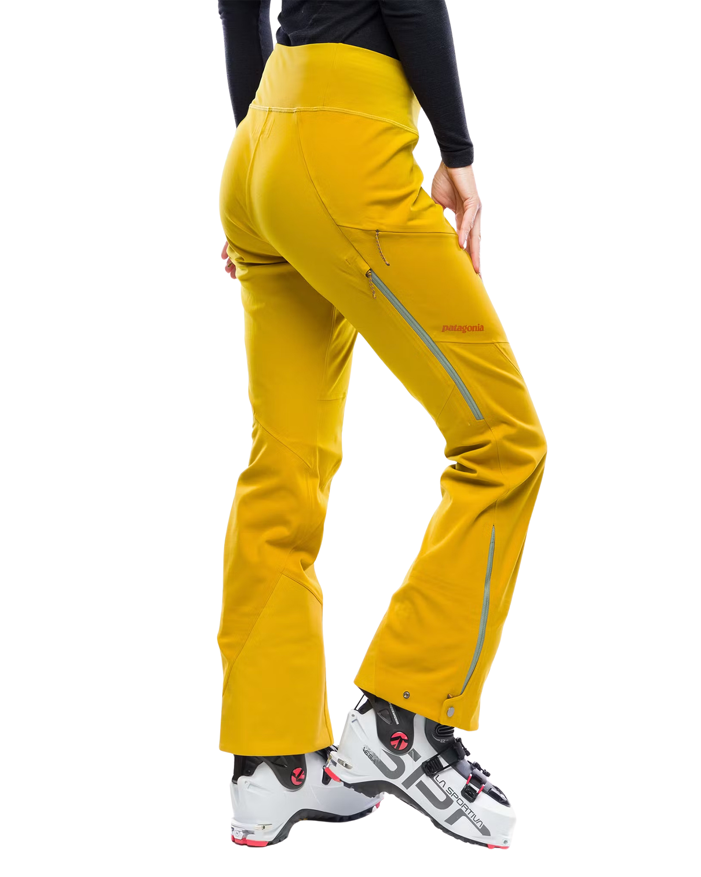 Patagonia Women's Upstride Pants - Cosmic Gold Women's Snow Pants - Trojan Wake Ski Snow