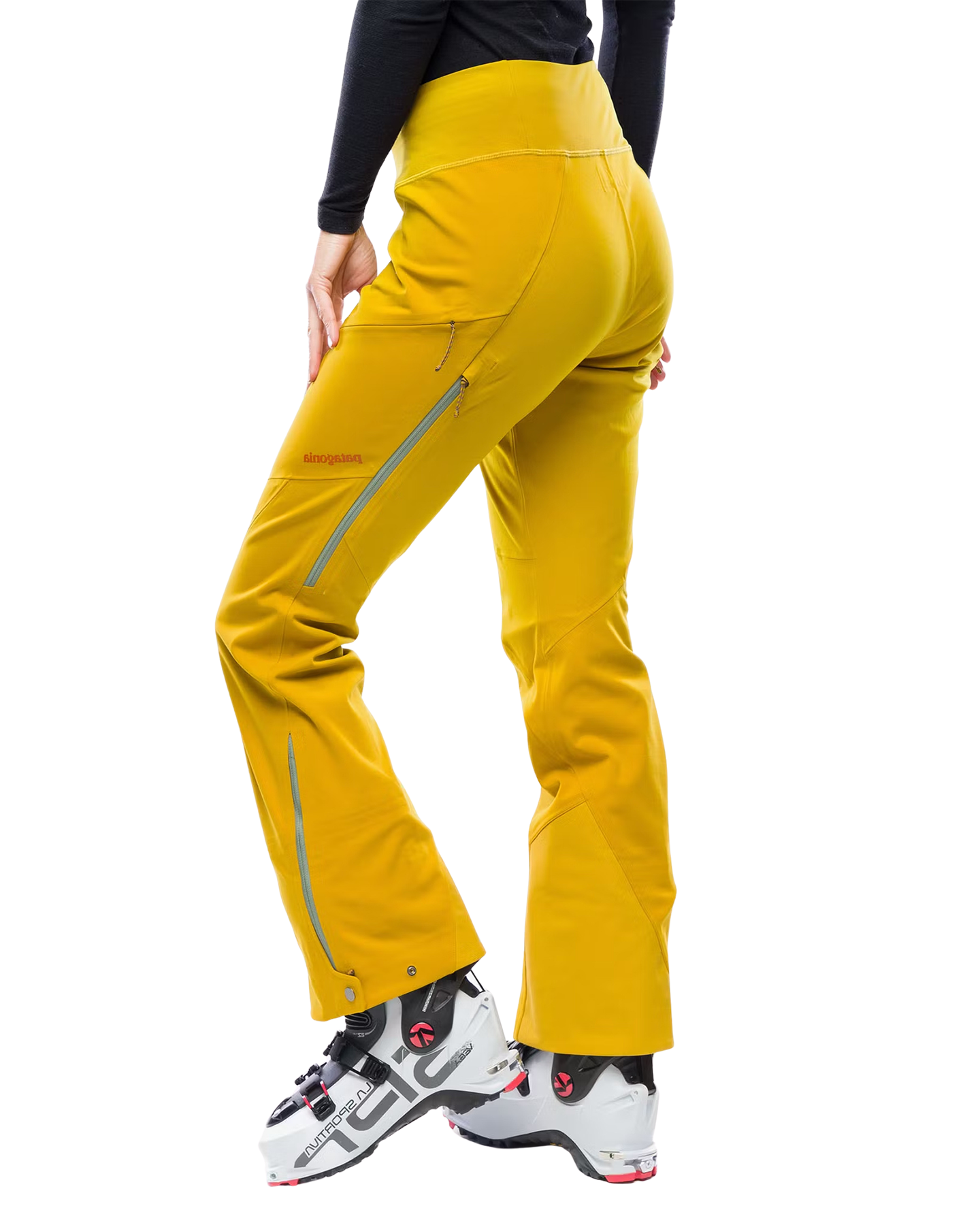Patagonia Women's Upstride Pants - Cosmic Gold Women's Snow Pants - Trojan Wake Ski Snow