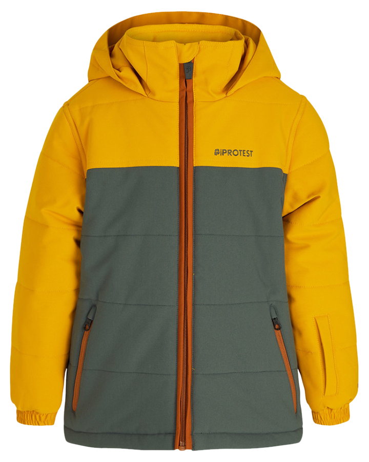 Protest Nadin Toddler Boys Snow Jacket - Dark Yellow - 2023 Snow Jackets - Trojan Wake Ski Snow