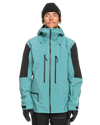 Quiksilver Highline Pro T Rice 3L Gore-Tex Technical Snow Jacket - Brittany Blue Snow Jackets - Trojan Wake Ski Snow