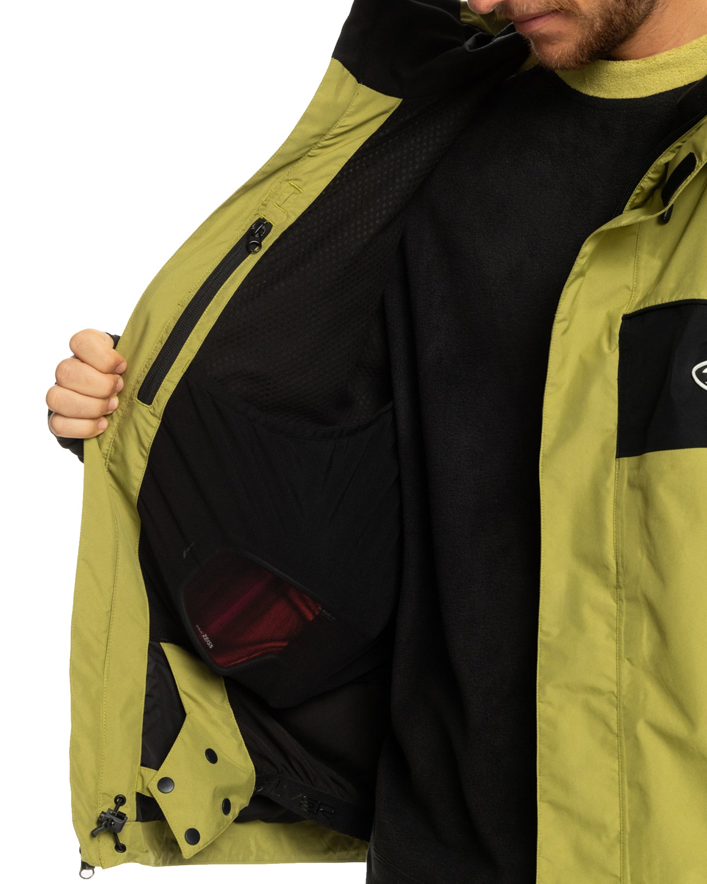 Quiksilver Men's High Altitude Gore-Tex® Technical Snow Jacket - Green Olive Snow Jackets - Trojan Wake Ski Snow