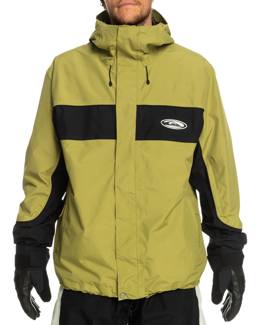 Quiksilver Men's High Altitude Gore-Tex® Technical Snow Jacket - Green Olive Men's Snow Jackets - SnowSkiersWarehouse