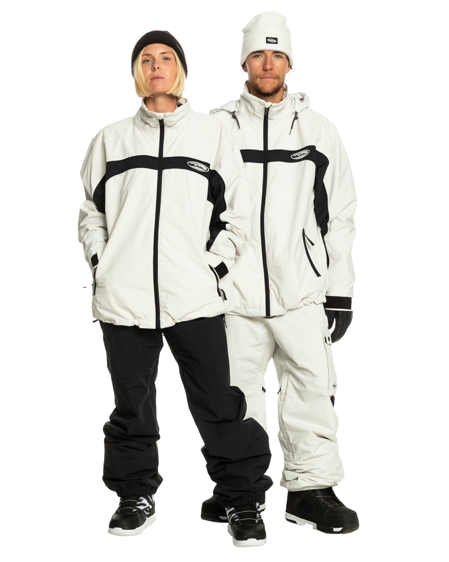 Quiksilver Men's Snow Down Technical Cargo Pants - Nimbus Cloud Men's Snow Pants - SnowSkiersWarehouse