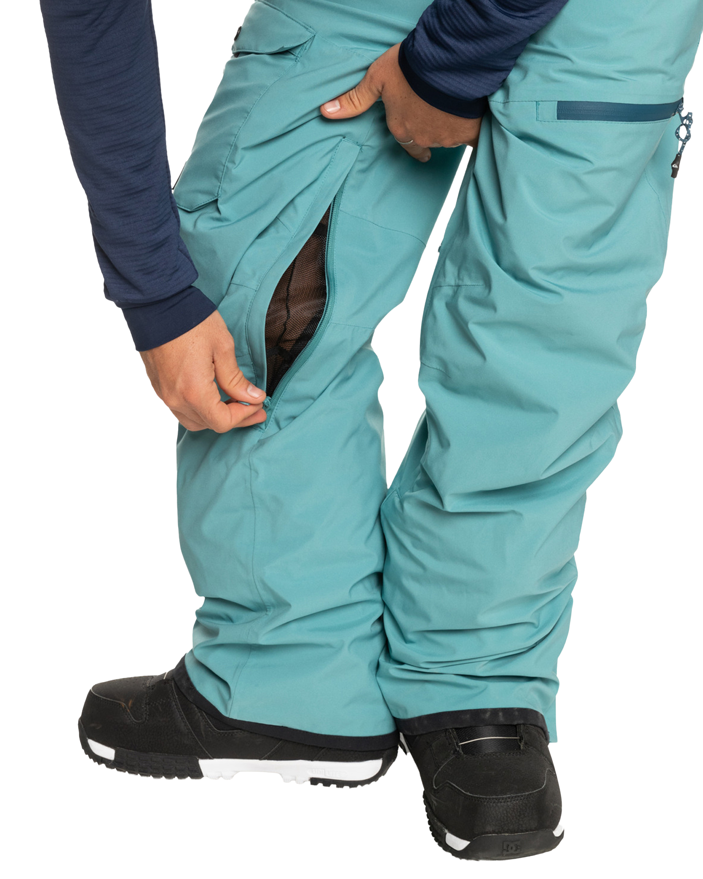 Quiksilver Men's Utility Technical Snow Bib Pants Brittany Blue - Main Image