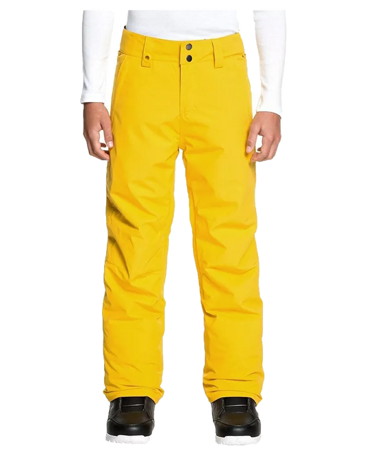 Quiksilver Yth Estate Pant - Sulphur Snow Pants - Trojan Wake Ski Snow