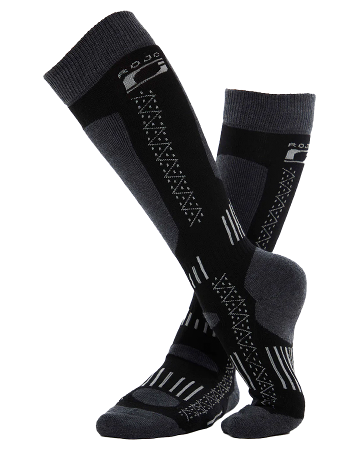 Elude Ultimate Tech Sock - True Black Socks - SnowSkiersWarehouse