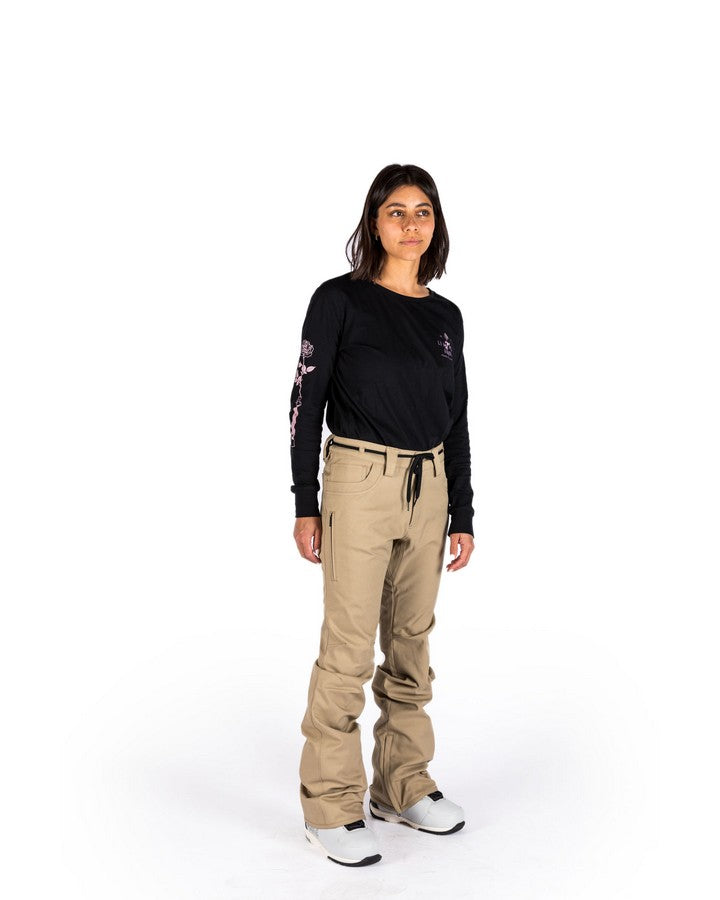 L1 Heartbreaker Twill Womens Pant - Dune - 2022 Snow Pants - Trojan Wake Ski Snow