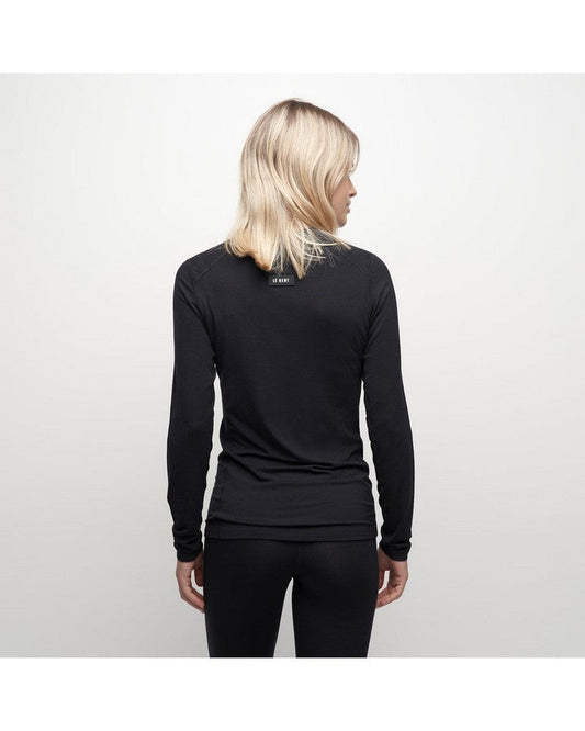 Le Bent Womens Core 200 Crew - Black - 2023 Women's Thermals - Trojan Wake Ski Snow