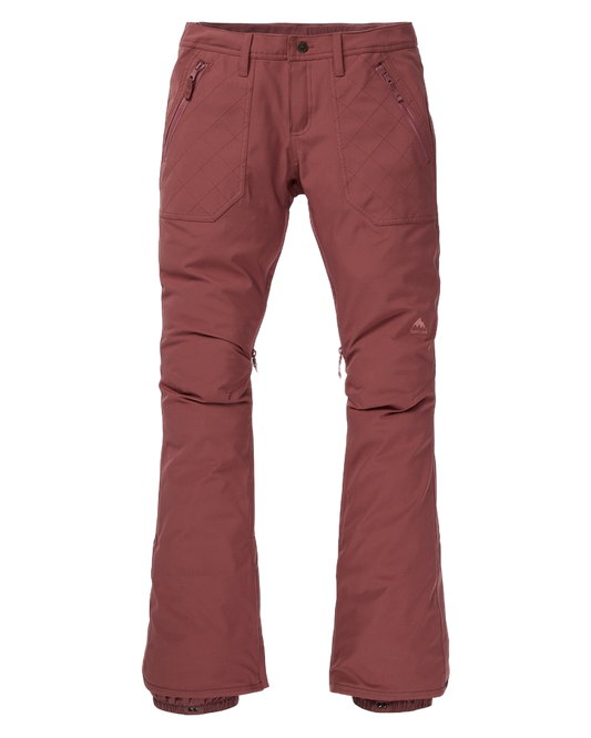 Burton Womens Vida Pant - Rose Brown - 2021 (L) Snow Pants - Trojan Wake Ski Snow