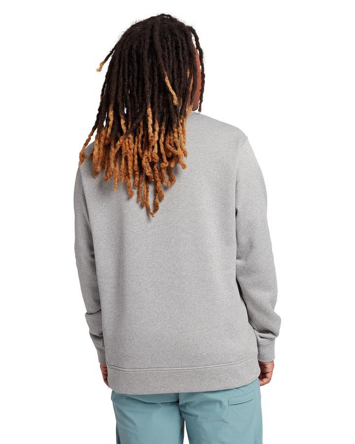 Burton Men's Oak Pullover Crew - Gray Heather Hoodies & Sweatshirts - Trojan Wake Ski Snow