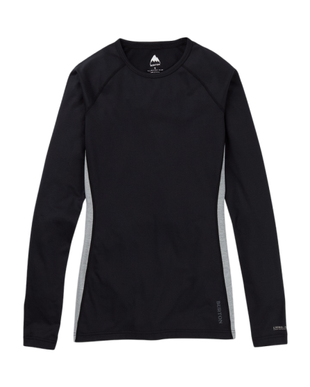 Burton Womens Midweight X Base Layer Crewneck - True Black - 2023 Women's Thermals - Trojan Wake Ski Snow