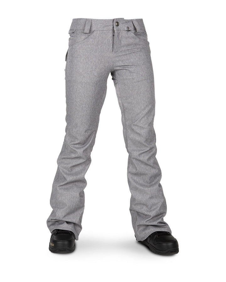 Volcom Womens Species Stretch Pant - Heather Grey - 2021 Snow Pants - Trojan Wake Ski Snow