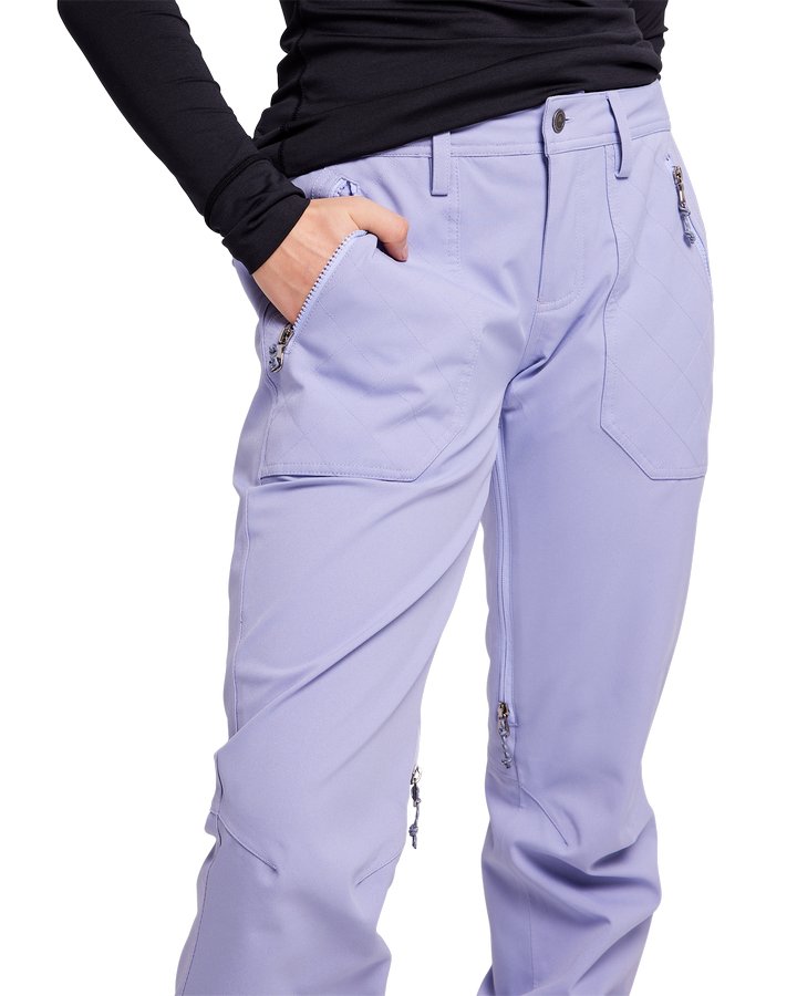 Burton Foxglove Violet top Vida Pants