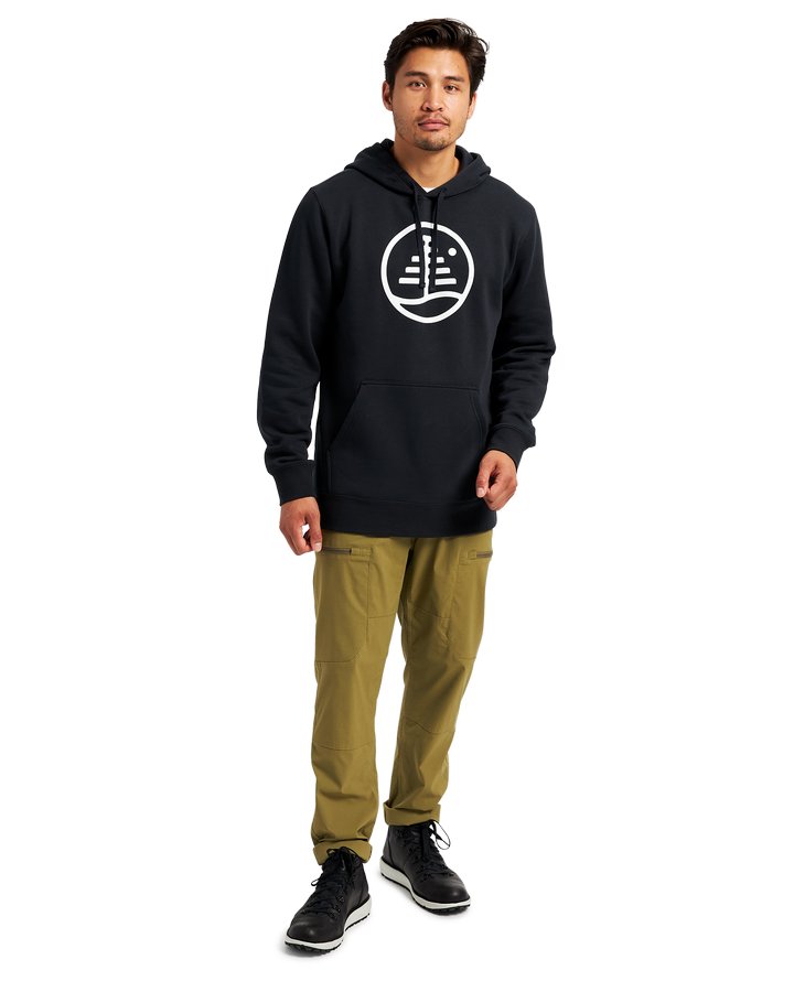 Burton Family Tree Pullover Hoodie - True Black Hoodies & Sweatshirts - Trojan Wake Ski Snow