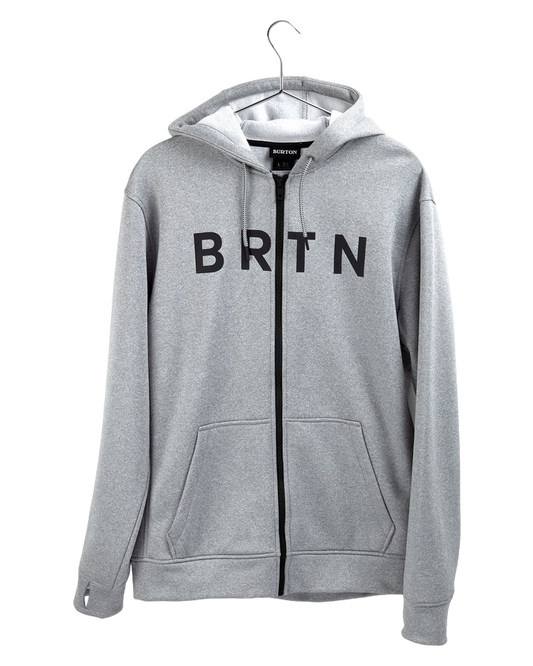 Burton Oak Seasonal Full-Zip Fleece - Gray Heather Hoodies & Sweatshirts - Trojan Wake Ski Snow