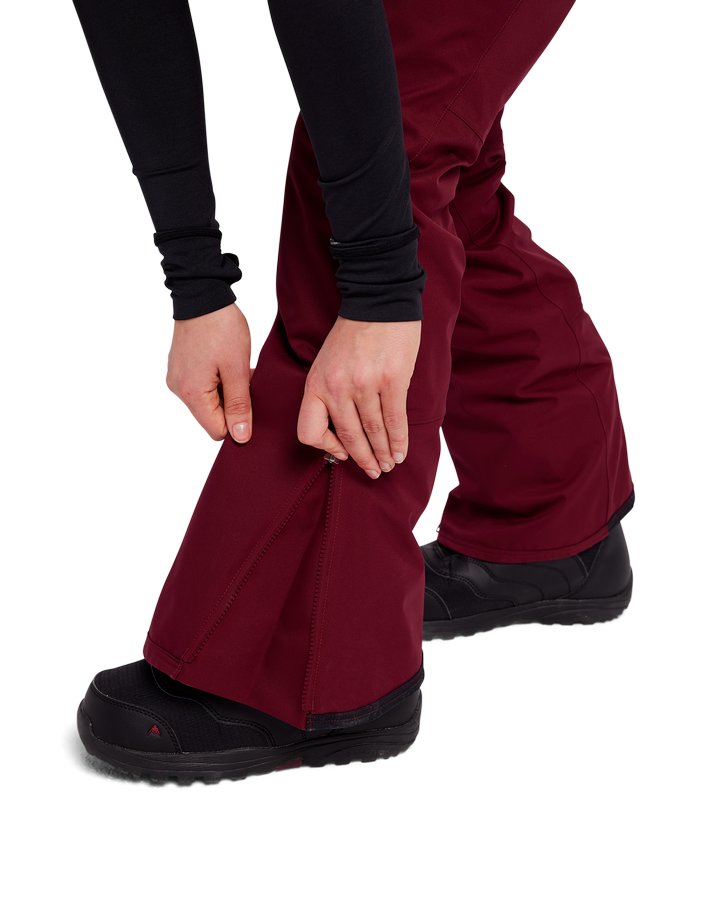 Burton Marcy Womens High Rise Womens Pant - Mulled Berry - 2022 Snow Pants - Trojan Wake Ski Snow