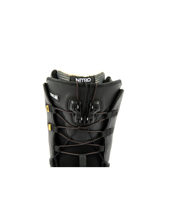 Nitro Faint TLS Womens Snowboard Boots - Black/Gold - 2022 Snowboard Boots - Trojan Wake Ski Snow