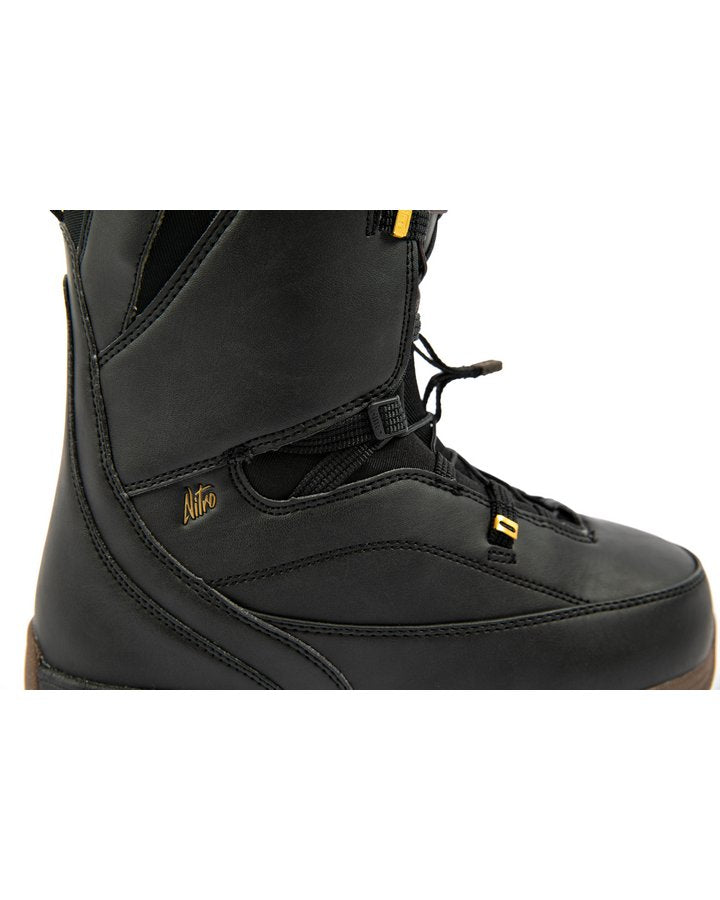 Nitro Faint TLS Womens Snowboard Boots - Black/Gold - 2022 Snowboard Boots - Trojan Wake Ski Snow