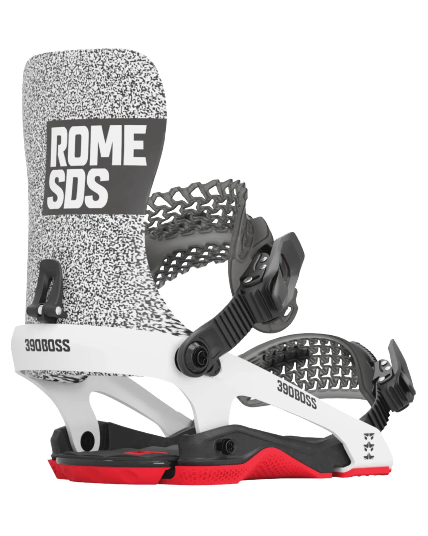 Rome 390 Boss Snowboard Bindings - Static - 2024 Snowboard Bindings - Mens - SnowSkiersWarehouse