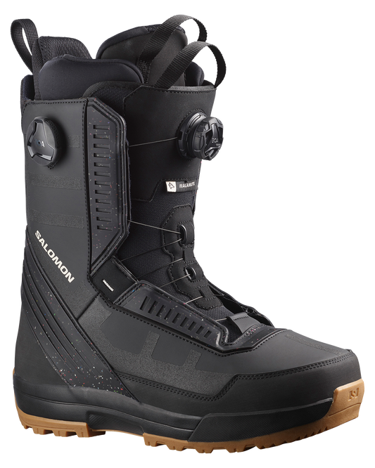 Salomon Malamute Dual Boa Snowboard Boots - Black / Black / Black - 2024 Snowboard Boots - Trojan Wake Ski Snow