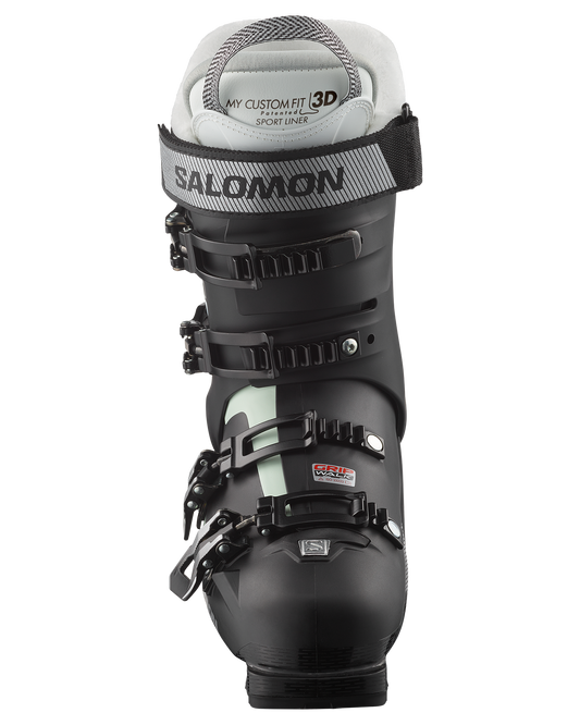 Salomon S/Pro Mv 80 Cs Women's Snow Boots - Black/White Moss/Silver Metallic Snow Ski Boots - Trojan Wake Ski Snow