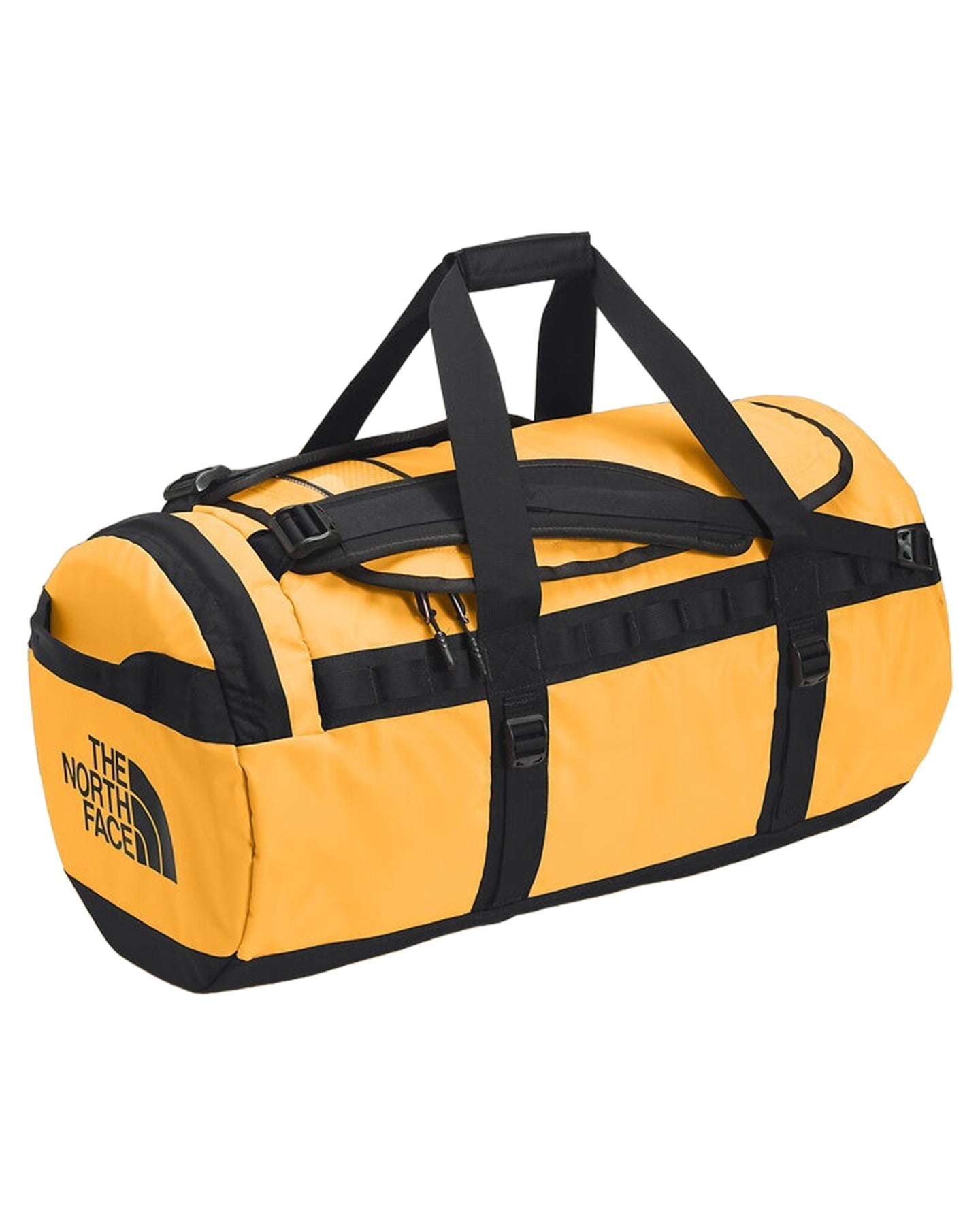 The North Face Base Camp Duffel M - Summit Gold/Tnf Black Luggage Bags - SnowSkiersWarehouse