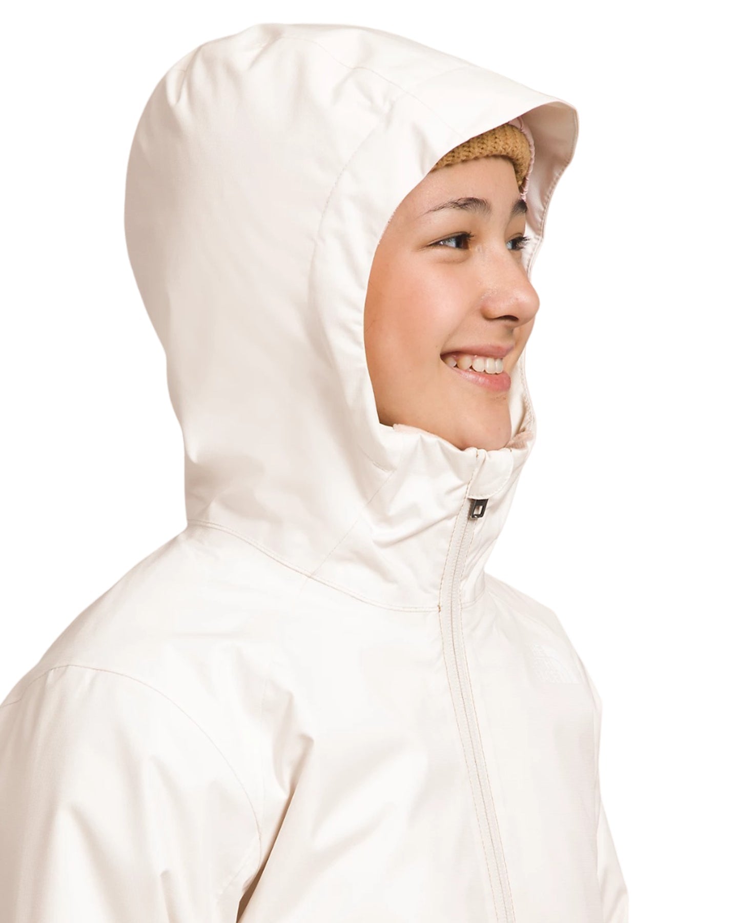 The North Face Girls' Freedom Triclimate® Snow Jacket - Gardenia White Kids' Snow Jackets - SnowSkiersWarehouse