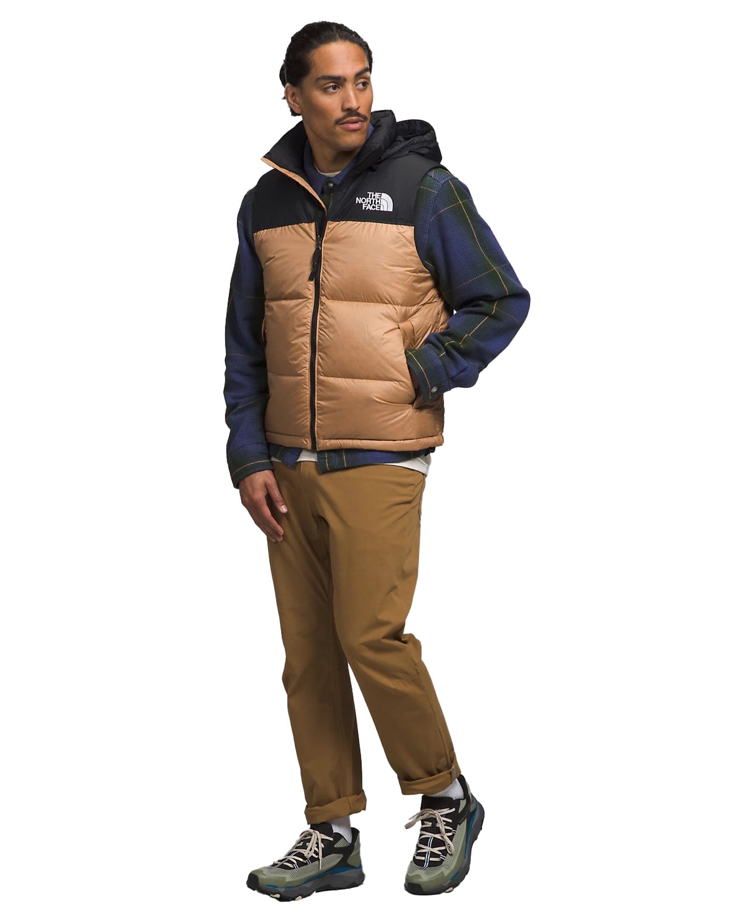 The North Face Men's 1996 Retro Nuptse Vest - Almond Butter Jackets - Trojan Wake Ski Snow