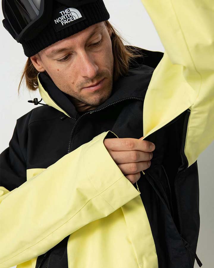 The North Face Men's Balfron Snow Jacket - Sun Sprite/Tnf Black Snow Jackets - Trojan Wake Ski Snow