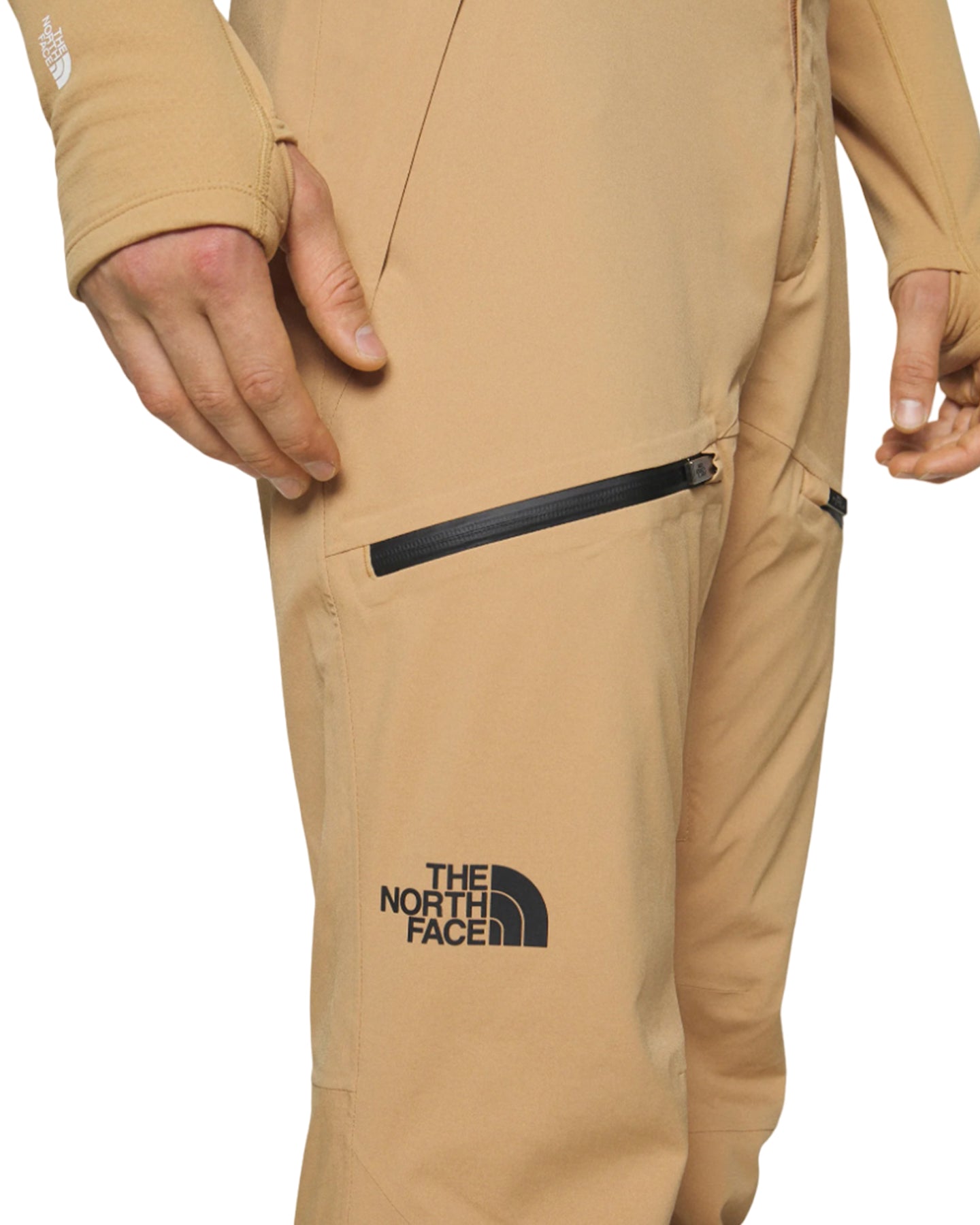 The North Face Men's Chakal Snow Pants - Almond Butter / Tnf Black Men's Snow Pants - SnowSkiersWarehouse