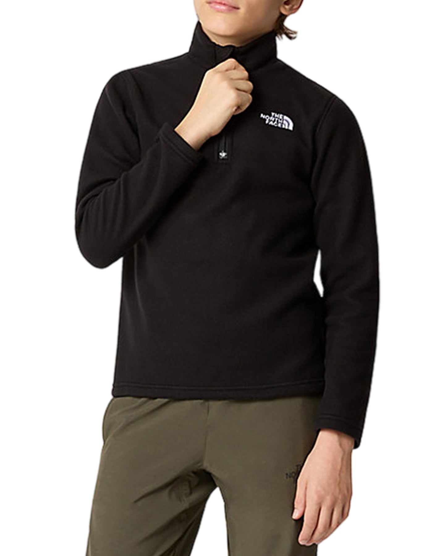 The North Face Teen Glacier 1/4 Zip Pullover - Cave Blue  Shop Clothing at  Trojan Wake Ski Snow & Snow Skiers Warehouse