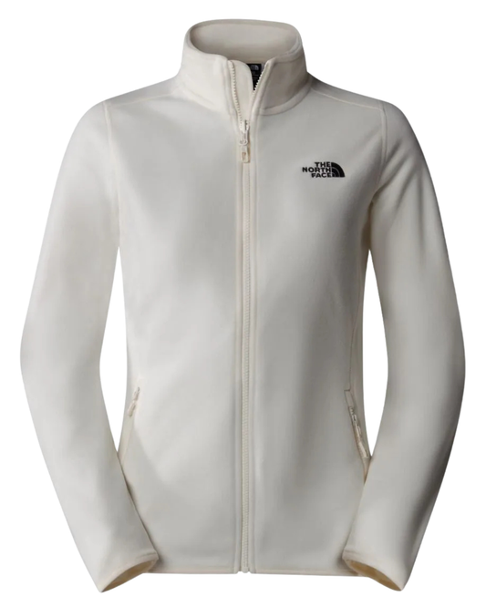 The North Face Women's 100 Glacier Fullzip - White Dune