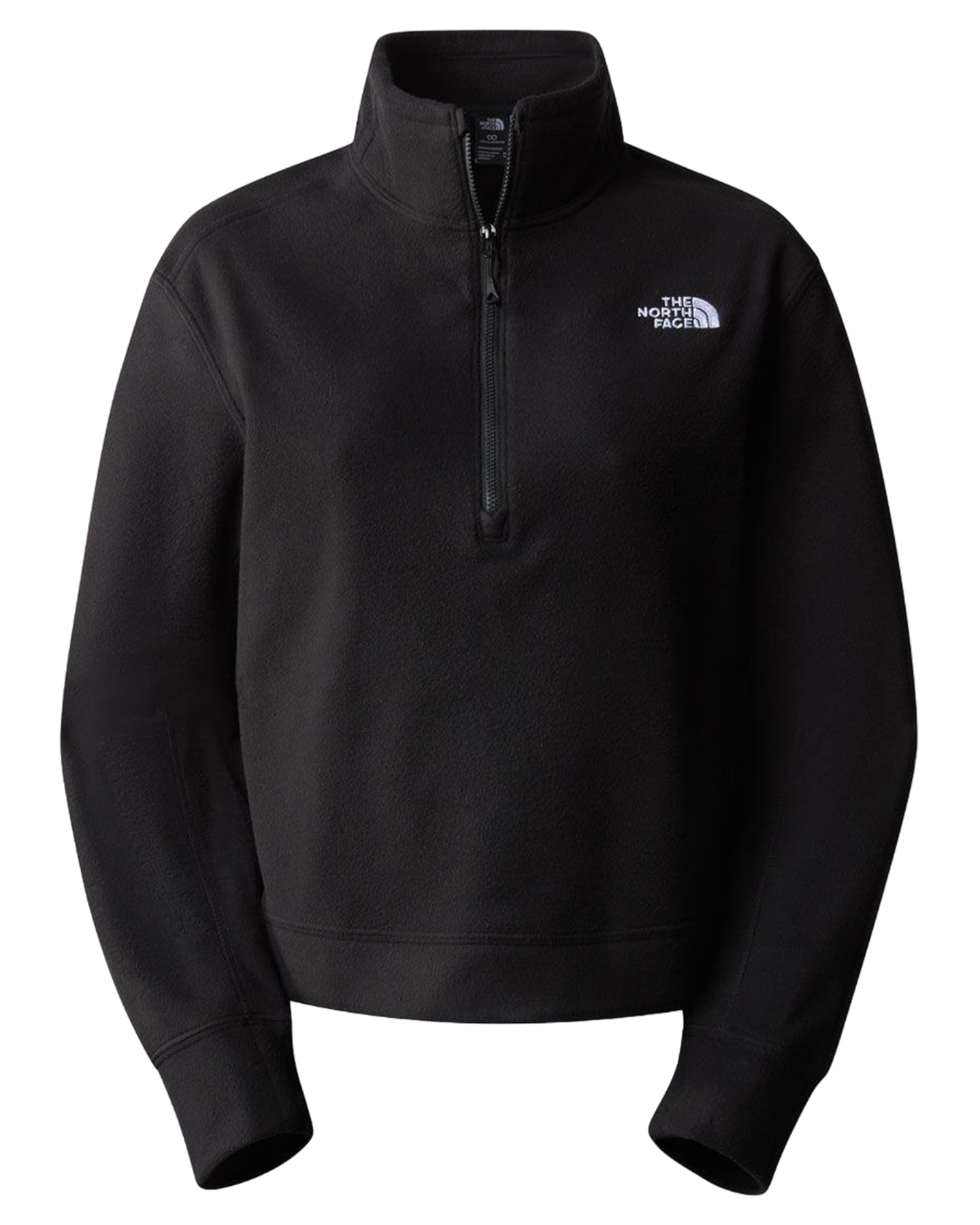 The North Face Women's 100 Glacier Half-Zip Fleece - Tnf Black Hoodies & Sweatshirts - Trojan Wake Ski Snow