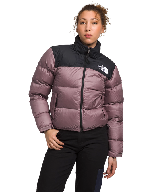 The North Face Women's 1996 Retro Nuptse Jacket - Fawn Grey / TNF Black Jackets - Trojan Wake Ski Snow