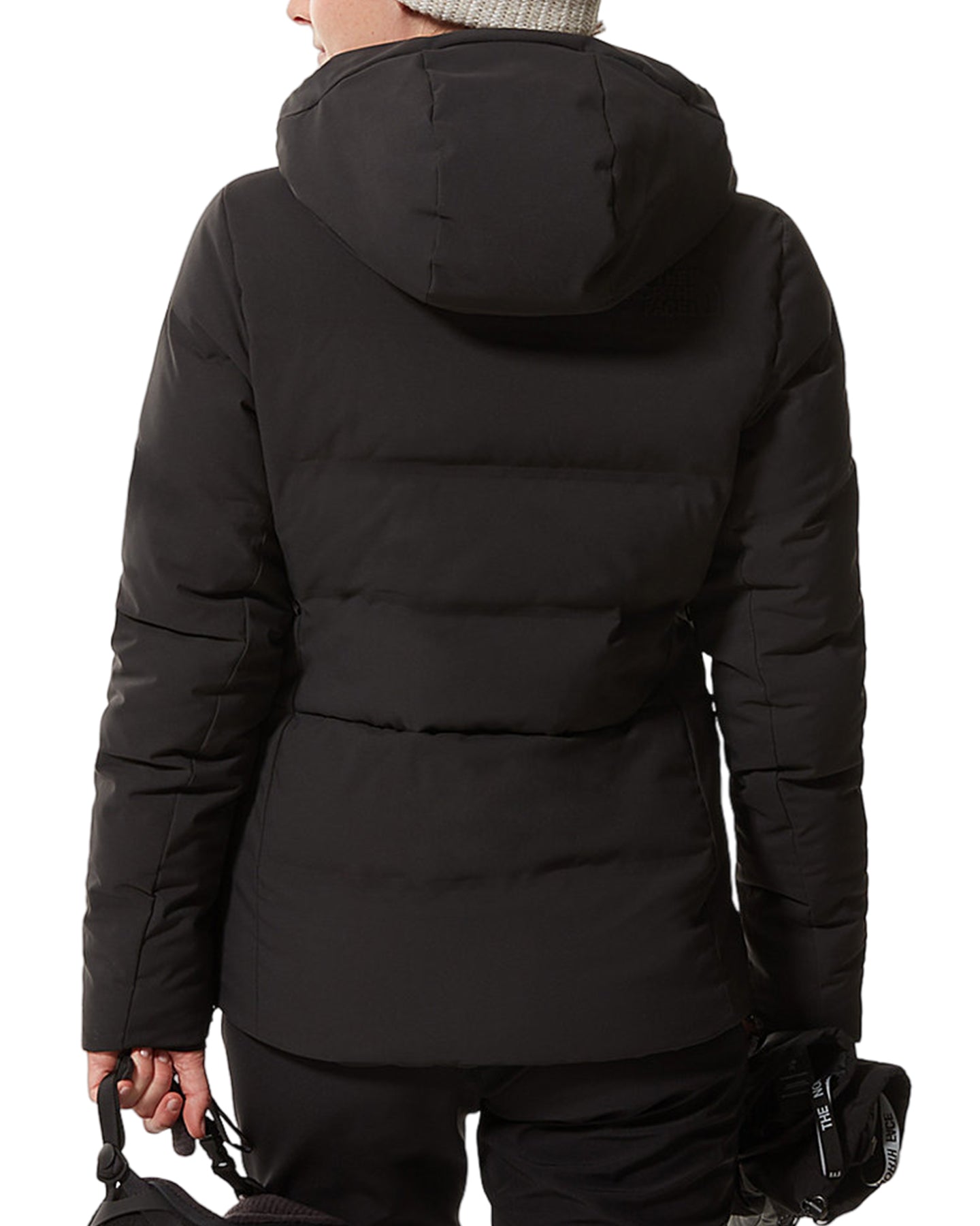 High quality THE NORTH FACE Womens 550 Goose Down Ski Jacket S Black Hooded Puffer