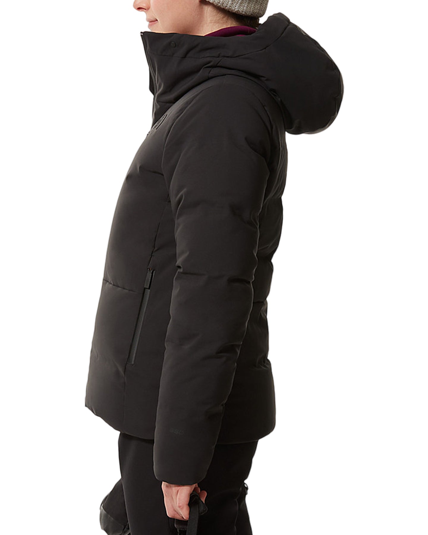 THE NORTH FACE Womens 550 Goose Down Ski Jacket S Black 2024 Hooded Puffer