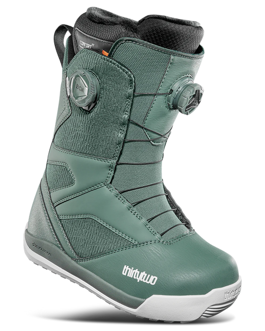 ThirtyTwo Women's STW Double BOA® Snowboard Boots - Green Women's Snowboard Boots - Trojan Wake Ski Snow