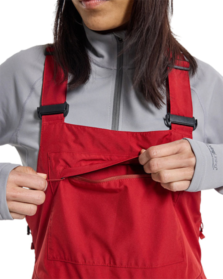 Burton Gore Tex Avalaon Bib - Sun Dried Tomato - 2023 Snow Bibs - Trojan Wake Ski Snow