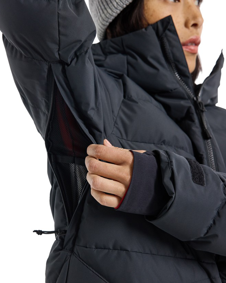 Burton Womens Loyil Down Jacket - True Black - 2024 Snow Jackets - Trojan Wake Ski Snow