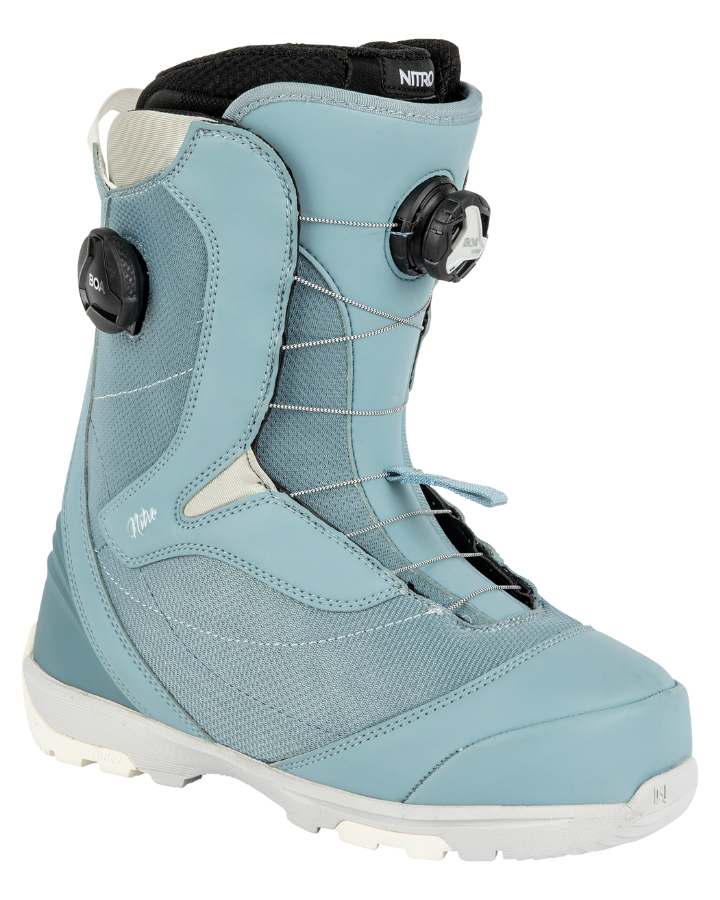 Nitro Cypress BOA Dual Womens Snowboard Boots - Blue/Grey - 2023 Snowboard Boots - Trojan Wake Ski Snow